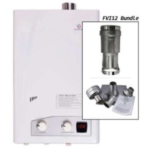 Eccotemp FVI12-NG 4.0 GPM Indoor Natural Gas Tankless Water Heater Vertical Vent Bundle Open Box