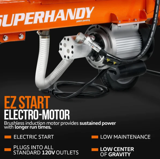 Super Handy GUO084 14 Ton 120V Portable Electric Log Splitter New