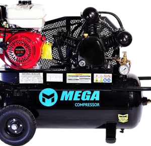 Mega Compressor MP-9022GE Air Compressor 22 Gallon 9 HP 150 PSI Gas Honda Engine Electric Start New