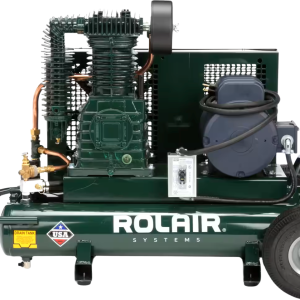 Rolair 5230K30CS Air Compressor Wheelbarrow Electric 5 HP 9 gal. Two-Stage 230V 1-Phase with Regulator & Gauge Set Manufacturer RFB