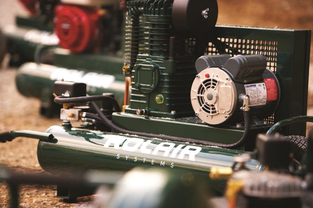 Rolair 6820K17D Air Compressor Wheelbarrow Electric Dual Voltage 9 gal. 2 HP Single Stage Pump Manufacturer RFB