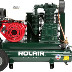 Rolair 8422HK30 Air Compressor Wheelbarrow 9 gal. Gas 9 HP Honda GX270 Engine Two-Stage Pump Manufacturer RFB