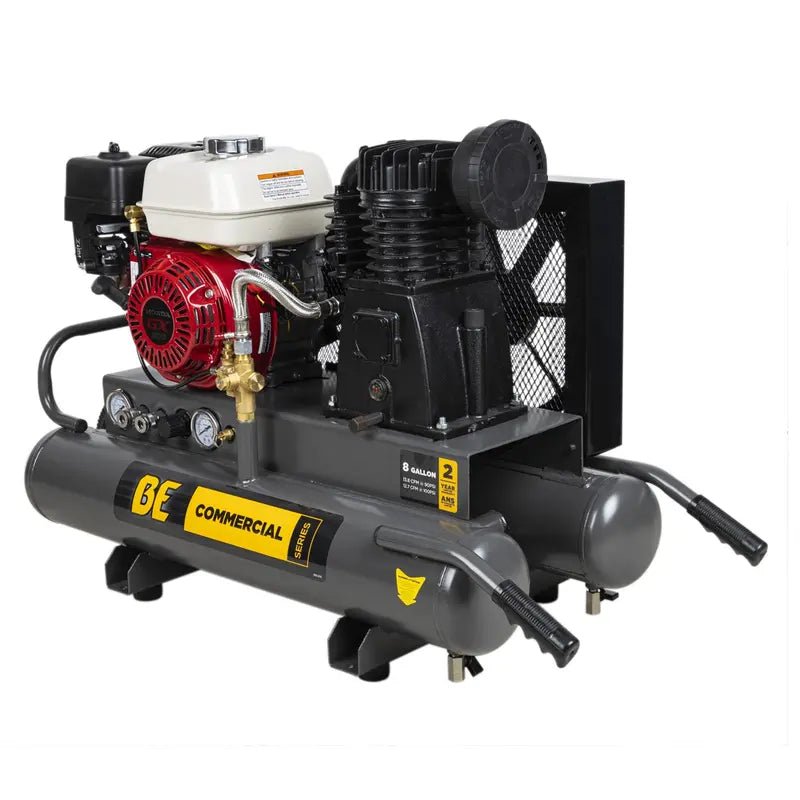 BE Portable Air Compressor with Honda GX200 Engine 13.8 CFM at 90 PSI New