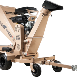 BigBear Power BBC62 Tornadic Wood Chipper 6" 20 HP V-Twin Engine Gas Powered Commercial Self Feeding Electric Start New