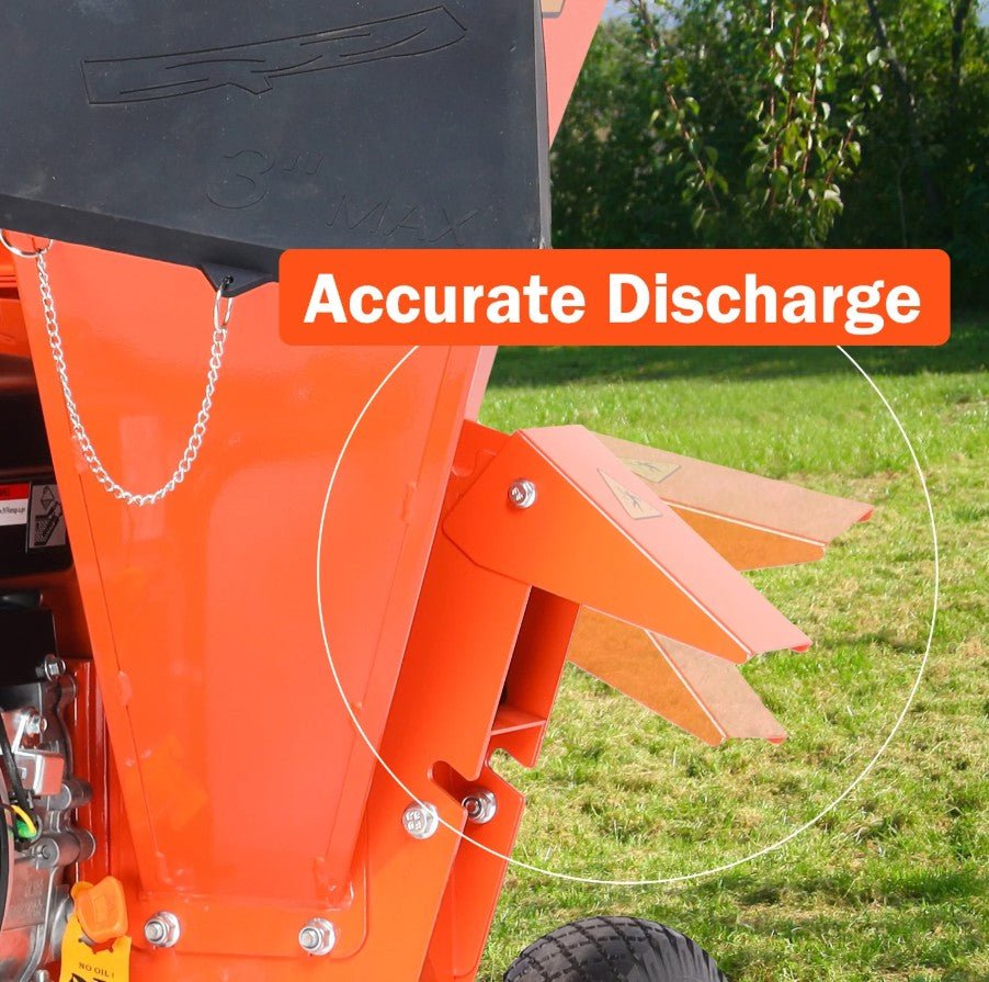 EFCUT EF-MF30 3-in-1 Wood Chipper 3" Shredder Mulcher 2 Hopper 7HP 212cc Horizontal 4-stroke Gas-Powered New