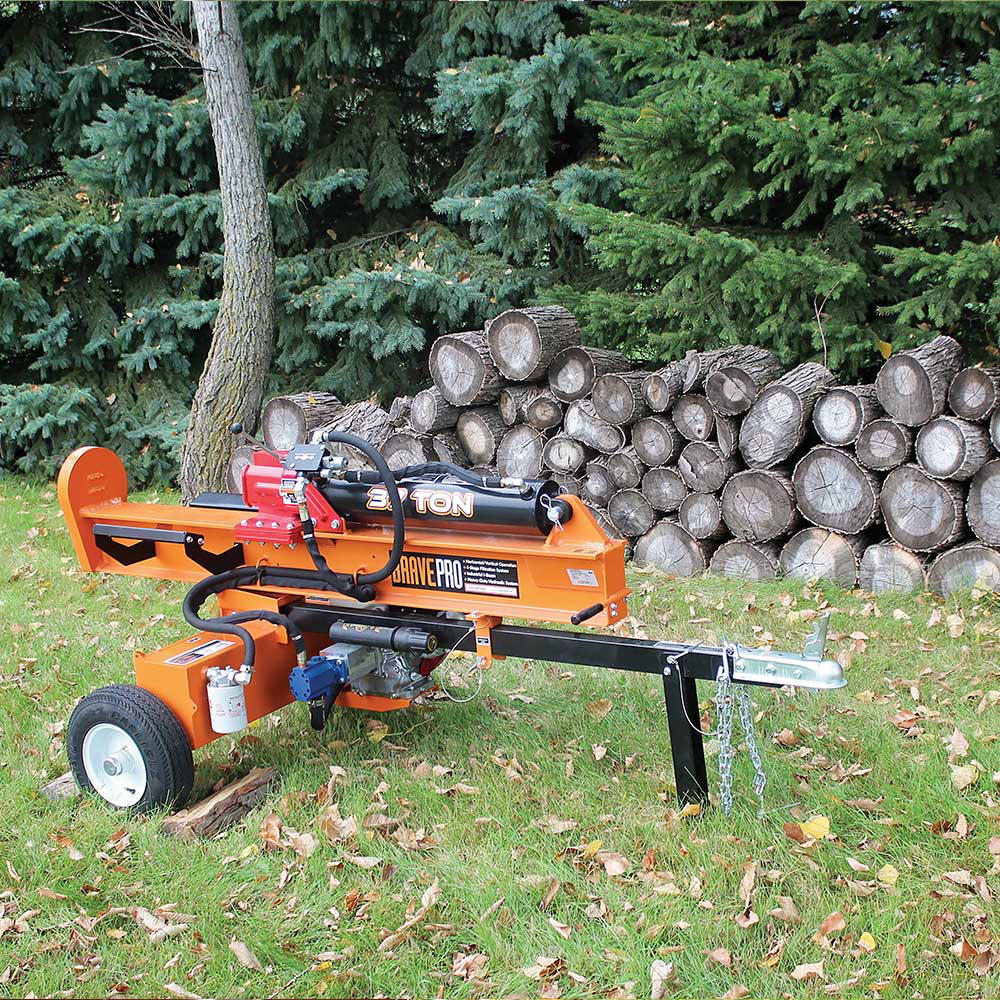 Brave Tow Behind Log Splitter 37-Ton Vertical/Horizontal Portable Gas with Honda GX270 Engine 270cc VH1737GX New